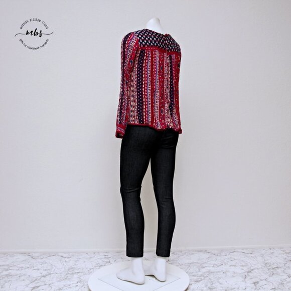 Maeve by Anthropologie Gretchen Patchwork Top - Picture 3 of 13